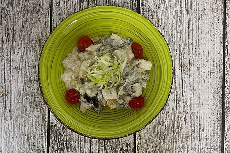 Горячий салат Копенгаген