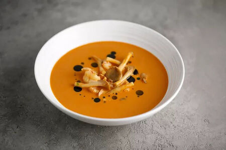 Биск из креветок с лаймом