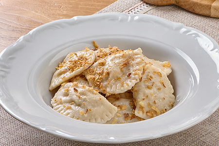 Вареники с картофелем и грибами