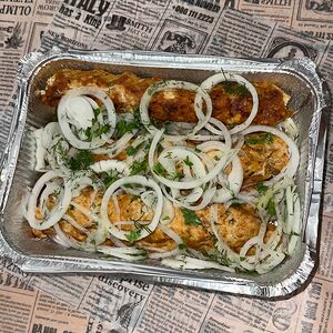 Люля-кебаб куриный с овощами