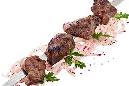 Шашлык из телячьей бастурмы