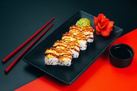 Запеченный курицей и беконом