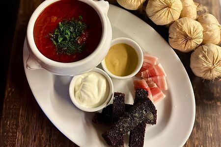 Борщ со сметаной