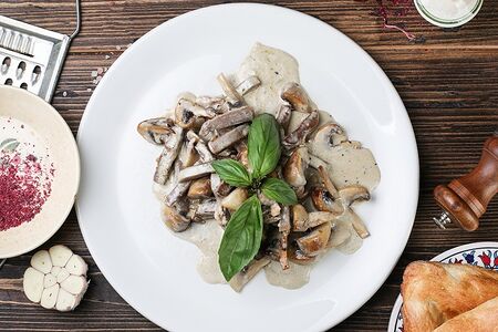 Язык с грибами