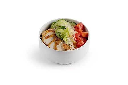 Теплый салат с цыпленком