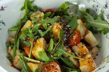 Жареный баклажан с цыпленком