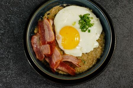 Овсянка английская с беконом