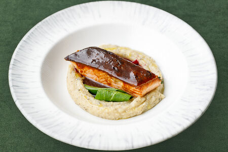 Форель с трюфельным кремом