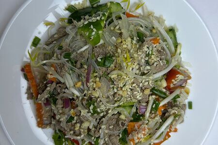 Мьен-чон с говядиной (стеклянная лапша с говядиной)