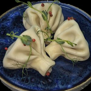Хинкали с курицей и сыром 