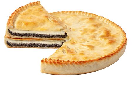 Фирменный пирог с заварным кремом и маком