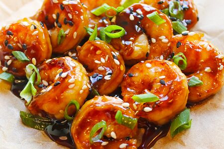 Креветки в соусе терияки
