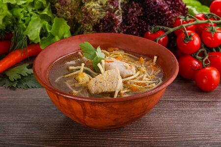 Суп-лапша с курицей