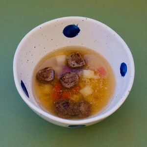 Супчик с фрикадельками из говядины