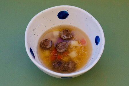Супчик с фрикадельками из говядины