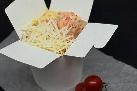 Паста с креветкой в сливочном соусе