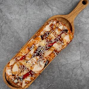 Пицца курица терияки