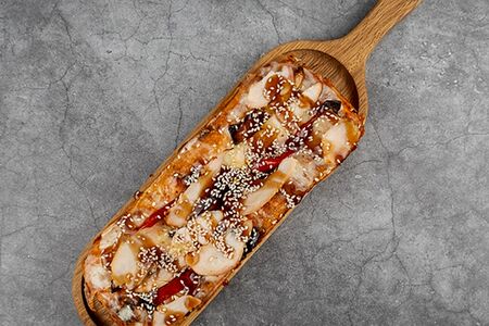 Пицца курица терияки