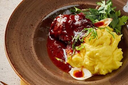 Щечки с пюре 