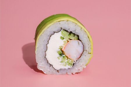 Грин ролл с креветкой 