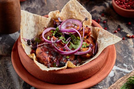 Шашлык из курицы на кеци