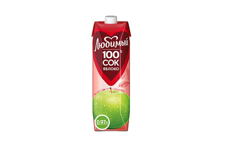 Сок Любимый Яблоко 0,95 л