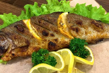 Форель на углях