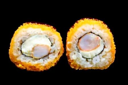 Жареный ролл с тигровой креветкой (8 шт.)