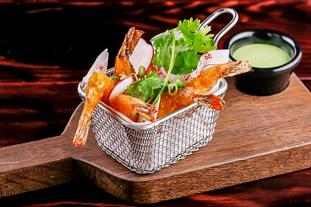 Хрустящие креветки фри