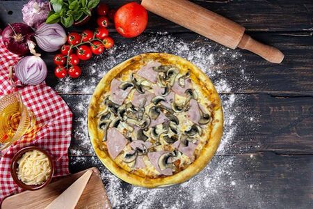 Ветчина и грибы 30 см