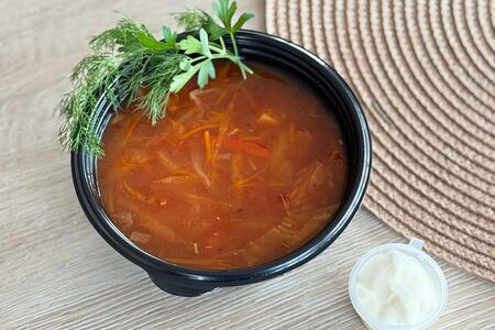 Борщ с капустой и картофелем