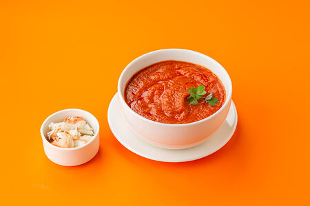 Гаспачо с крабом