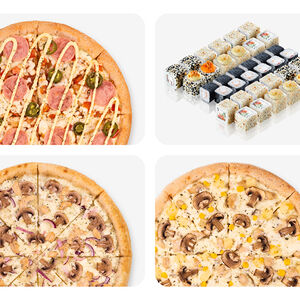 Три пиццы и сет