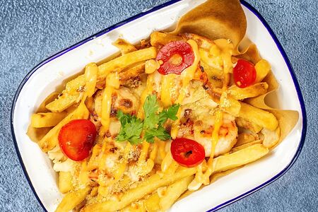 Фри с креветками