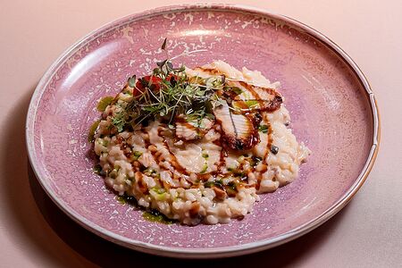 Копченое ризотто с угрем