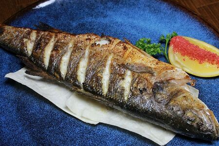 Сибас на углях