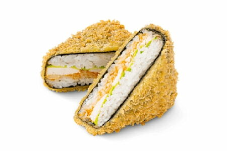 Онигири Сяке темпура