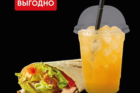 Обед с Роллом и лимонадом