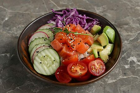 Поке с лососем