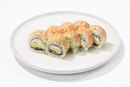 Ролл с тунцом и креветкой