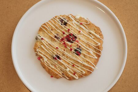 Печенье овсяное с клюквой