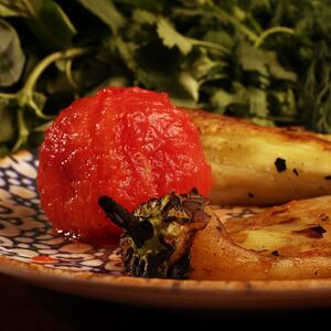 Кавказский шашлык с овощами