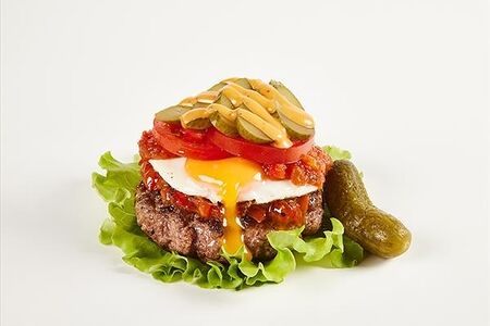 Бургер Тётя из Барселоны в листьях