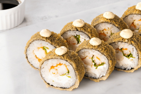 Цезарь с креветкой темпура