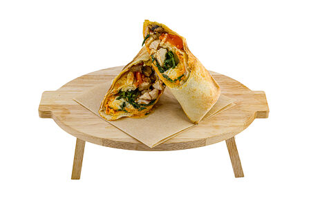 Стромболи с курицей и грибами (острый)