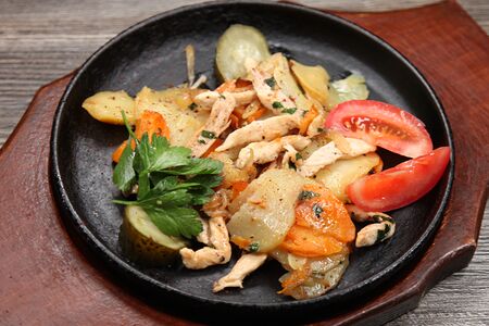 Скоблянка с курицей