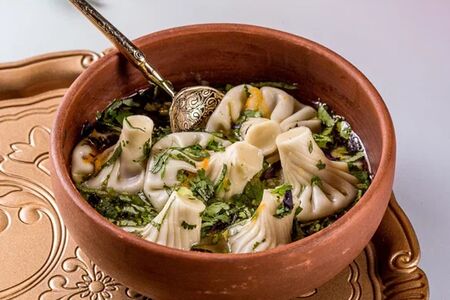 Бульон с хинкали