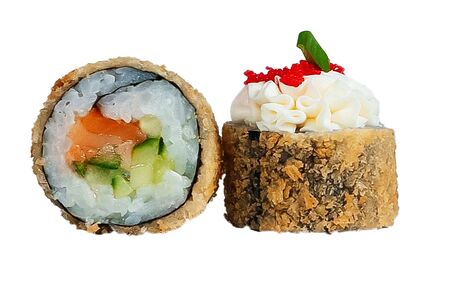 С лососем и икрой