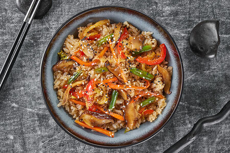 Вок Овощи с рисом