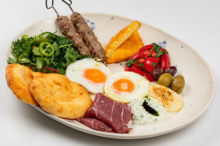 Кебаб из баранины, пастрами